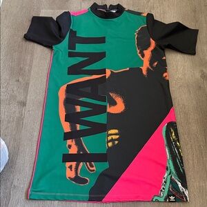 Adidas Graphic Mini Dress - Black, Green, Pink, Orange